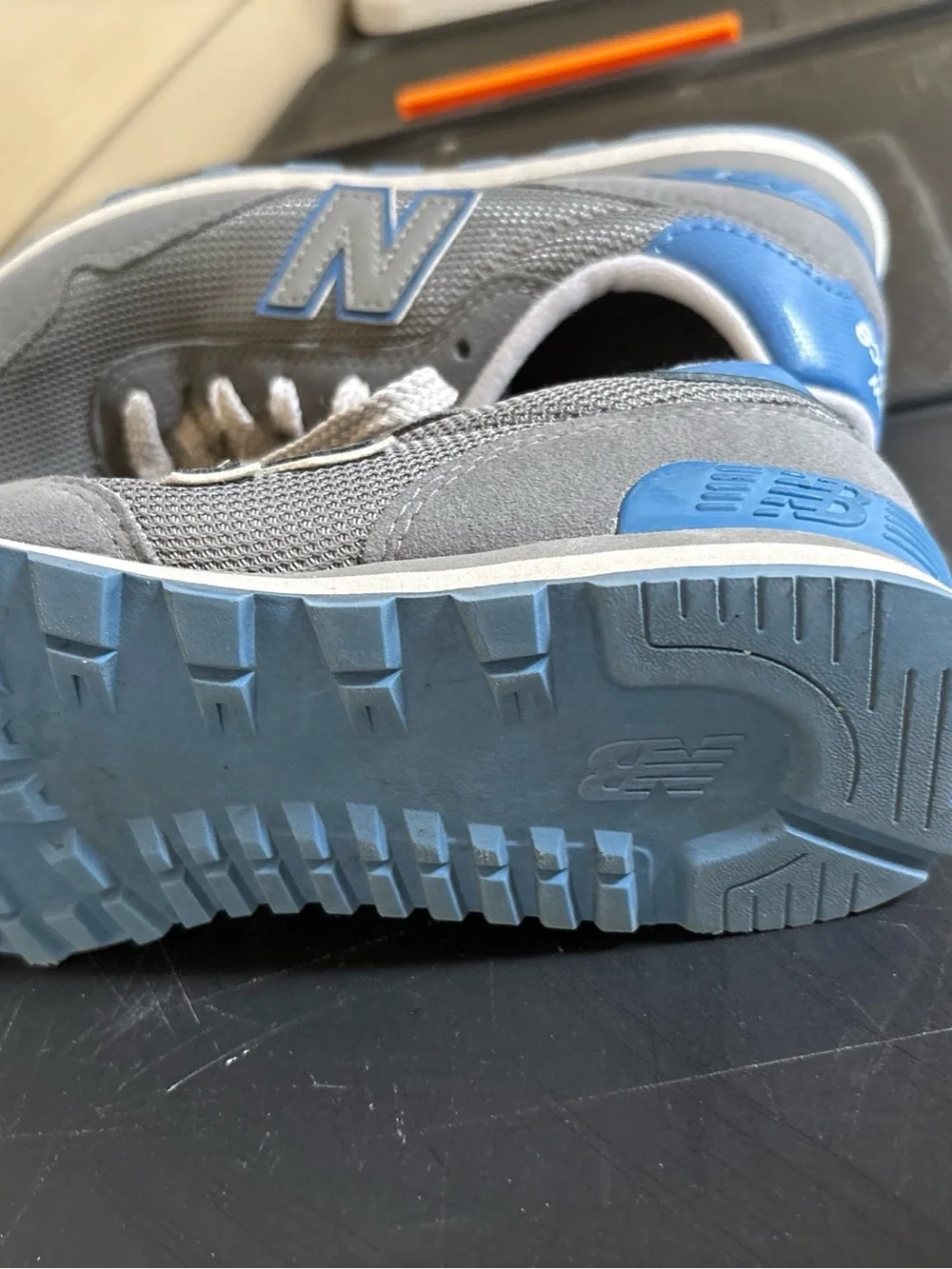 New Balance 515 Classic Kid’s Youth Size 3.5 Grey Blue Sneaker Shoes